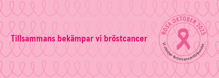 Cranab är sponsor för Bröstcancerfonden under "Rosa Oktober 2023"